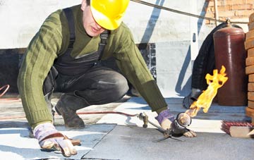 Pentre Bont flat roof construction